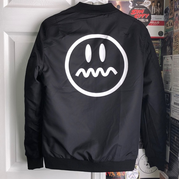Urban Society Other - Urban Society Black Reversible Bomber Jacket